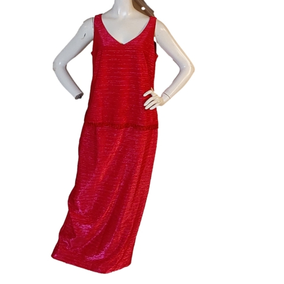 URSULA OF SWITZERLAND  MADE IN THE USA VINTAGE 2 PIECES  DRESS SIZE 10 - Picture 8 of 10